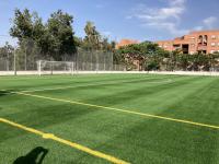 Imagen del campo de fútbol de césped artificial del polideportivo de San Blas