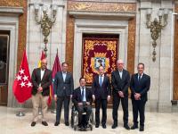 Imagen del concejal de Urbanismo, Antonio Peral, en el encuentro de grandes ciudades en Madrid