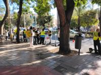 Imagen de los controles de la Policía en la campaña informativa y de control de patinetes eléctricos ante la entrada en vigor el 1 de octubre de...