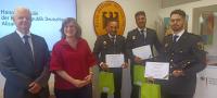 Imagen del concejal de Seguridad, Julio Clero, en el acto de reconocimiento del Consulado de Alemania en Alicante