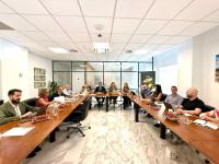 Imagen del alcalde de Alicante, Luis Barcala, en la reunión del Consejo de Administración de Mercalicante