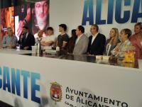 Imagen del alcalde de Alicante, Luis Barcala, en el stand del Ayuntamiento de Alicante