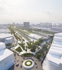 Imagen de la recreación del Parque Central