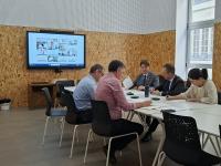 Imagen del concejal de Urbanismo, Antonio Peral, en la reunión técnica para desarrollar el Parque Central