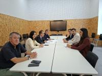 Imagen del concejal de Urbanismo, Antonio Peral, en la reunión con la nueva junta de gobierno del Colegio Territorial de Arquitectos de Alicante (...