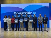 Imagen del alcalde de Alicante, Luis Barcala, en la entrega de los Premios Fopa