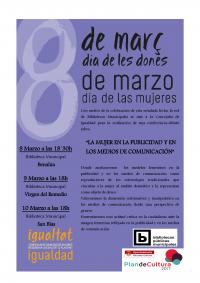 Cartel 8 marzo 2017_Charlas en bibliotecas