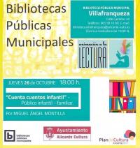 Cartel del evento anunciado para el jueves 26 de octubre