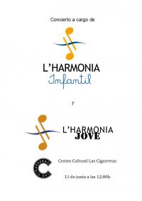 Conicerto de L´Harmonia Infantil y L´Harmonia Jove.