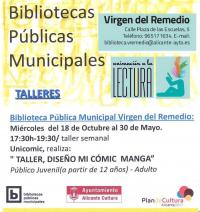Imagen para la difusión del taller de cómic en Virgen del Remedio