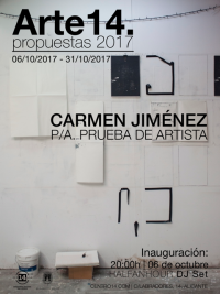 Exposición "P/A Prueba de Artista" de Carmen Jiménez