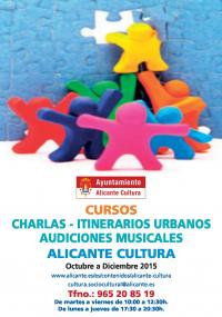 Alicante Cultura. De octubre a diciembre de 2015