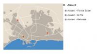 Estaciones de evaluación de la calidad del aire en Alicante