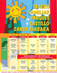 Teatro familiar en Parques municipales y Castillo de Santa Bárbara