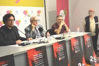 Daniel Simón, Cesar A. Asencio, Roberto García y Guillermo Heras, en la rueda de prensa