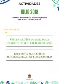 Excursiones durante el mes de Julio en San Blas y Ciudad de Asís