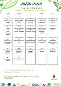 Actividades de verano en San Blas