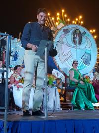 Luis Barcala durante el pregón de las fiestas de San Agustín