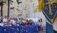 El alcalde Luis Barcala y los concejales de Fiestas, Participación e Infraestructuras aplauden el despliegue festero