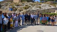 Representantes públicos y de la federación FAGA en el acto de homenaje