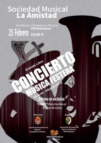 Cartel del concierto patrocinado por el Ayuntamiento 