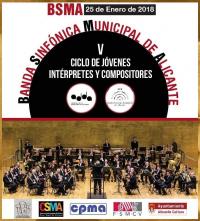 Cartel con el primer concierto del Ciclo de apoyo a Jóvenes Músicos - 2018