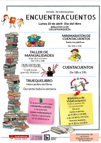 Cartel de la jornada a desarrollar en la biblioteca de Villafranqueza