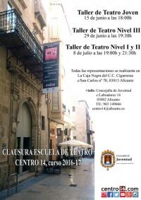 Clausura Escuela de Teatro Centro 14 Curso 2016-17