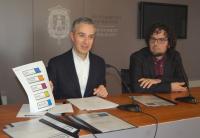 Comparecencia de prensa donde se ha informado de la convocatoria. Pérez Pont y Daniel Simón  