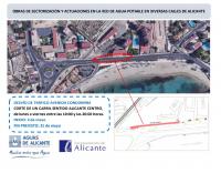 Corte obras de Aguas de Alicante