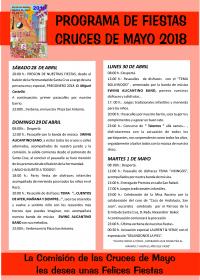Programa Cruces de Mayo 2018