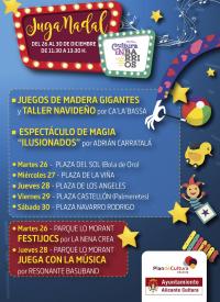 Cartel con las actividades 