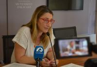 La portavoz municipal, Mari Carmen de España, informa en rueda de prensa de los acuerdos de la Junta de gobierno