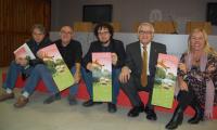 Los cinco participantes en la comparecencia de prensa