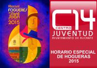 Horario de apertura de Centro 14 en Hogueras 2015