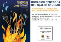 Horario Hogueras 2018