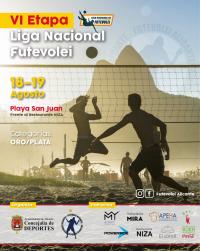 Cartel de la competición de Futevoley