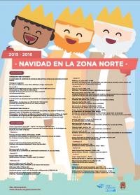 Cartel programa NAVIDAD EN LA ZONA NORTE