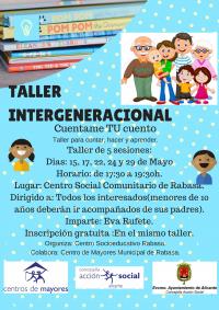 Taller Intergeneracional "Cuéntame Tu Cuento". Centro Socioeducativo Rabasa