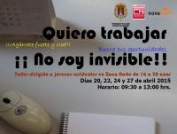Taller de búsqueda de empleo 'Quiero trabajar, no soy invisible'