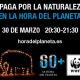 El Ayuntamiento conmemora “La Hora del Planeta” y apaga  la luz el 30 de marzo por la defensa del medio ambiente 