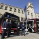 El alcalde presenta los primeros cinco autobuses híbridos-eléctricos de Alicante