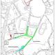 Plano de los cortes de tráfico en la calle Foguerer Romeu Zarandieta