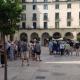 Cruceristas, en la Plaza del Ayuntamiento de Alicante