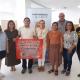 María Conejero, con los representantes de las asociaciones salvadoreñas