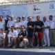 El alcalde y el concejal de Deportes, con los ganadores de la edición de julio de la regata