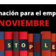 Formación para el empleo Noviembre 2019 Formación para el empleo Noviembre 2019