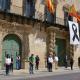 Los concejales de la Corporación alicantina, en el acto de homenaje