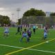 Práctica deportiva en una imagen de archivo relativa a un encuentro de fútbol en campos del antiguo Hipódromo