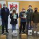 Entrega de premios, con el concejal Manuel Villar, Juan Luis Beresaluze, organizadores y distinguidos